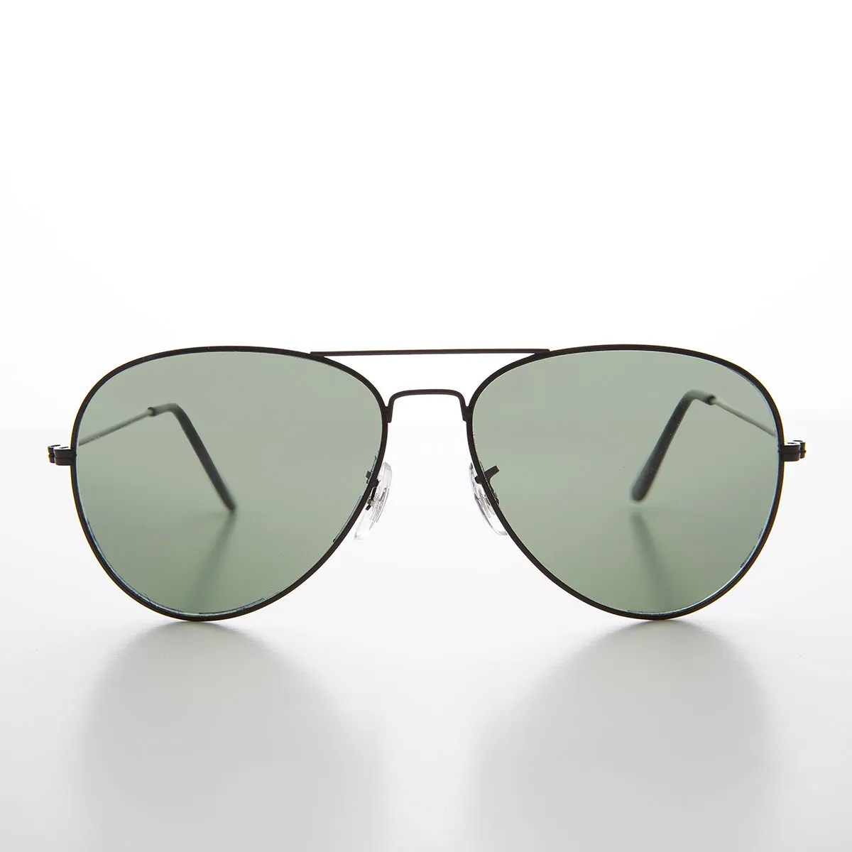 Original Vintage Metal Aviator Sunglass with Glass Lens - Hughes