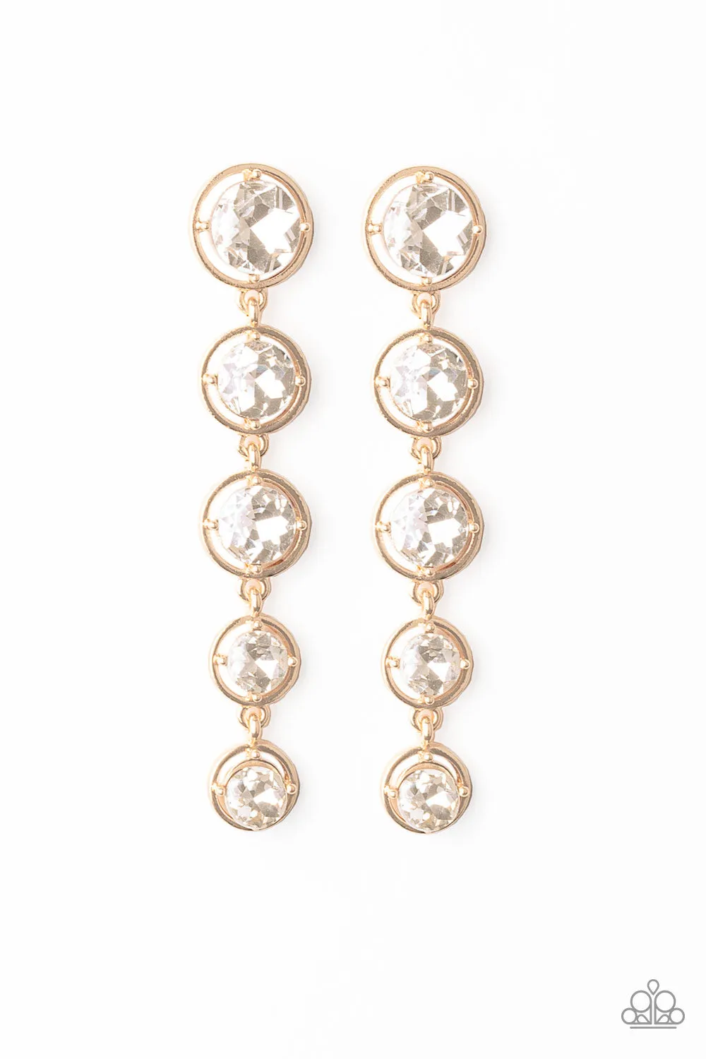 Paparazzi - Drippin' In Starlight - Gold Earrings