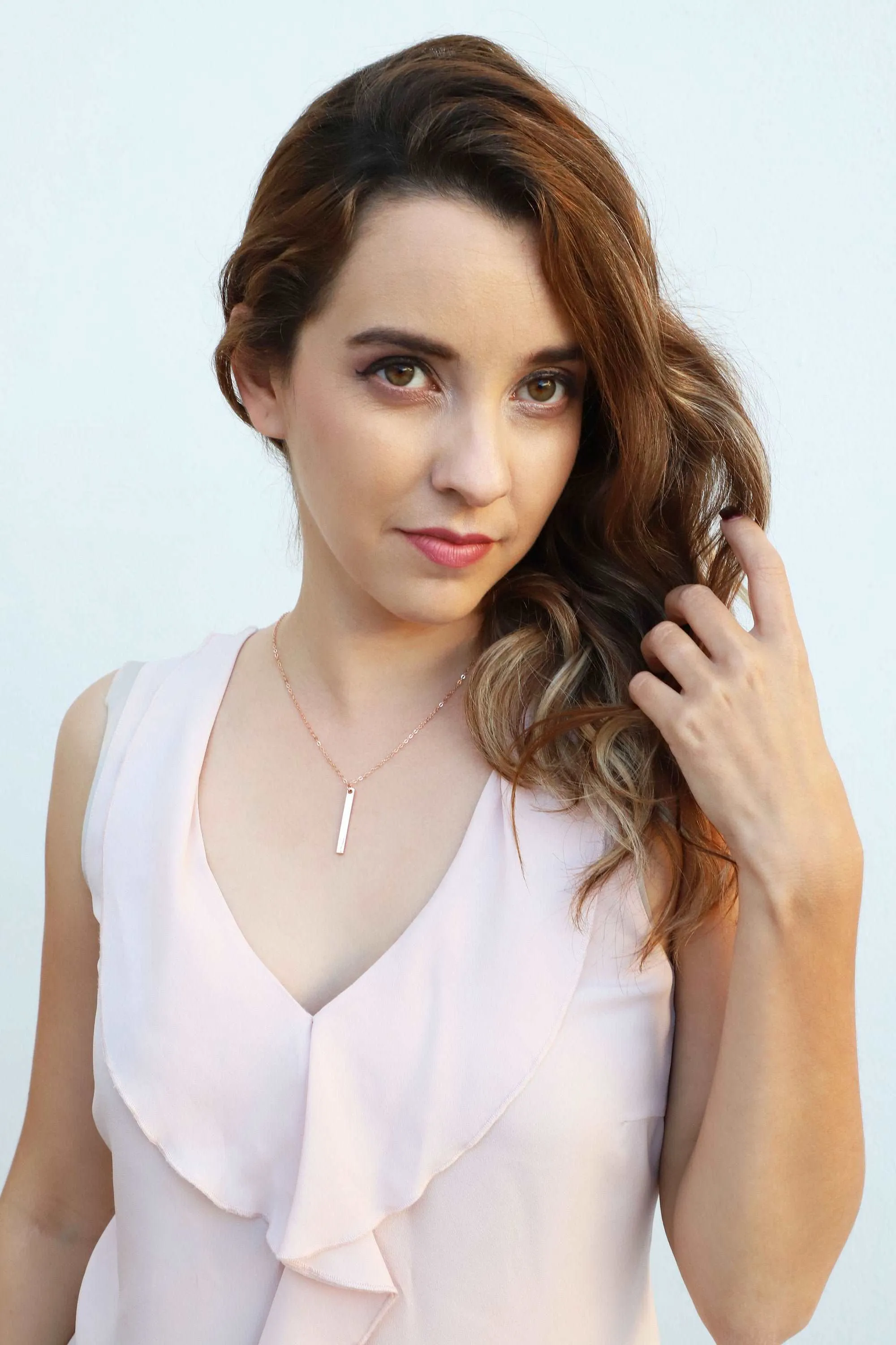 Personalized Vertical Bar Necklace