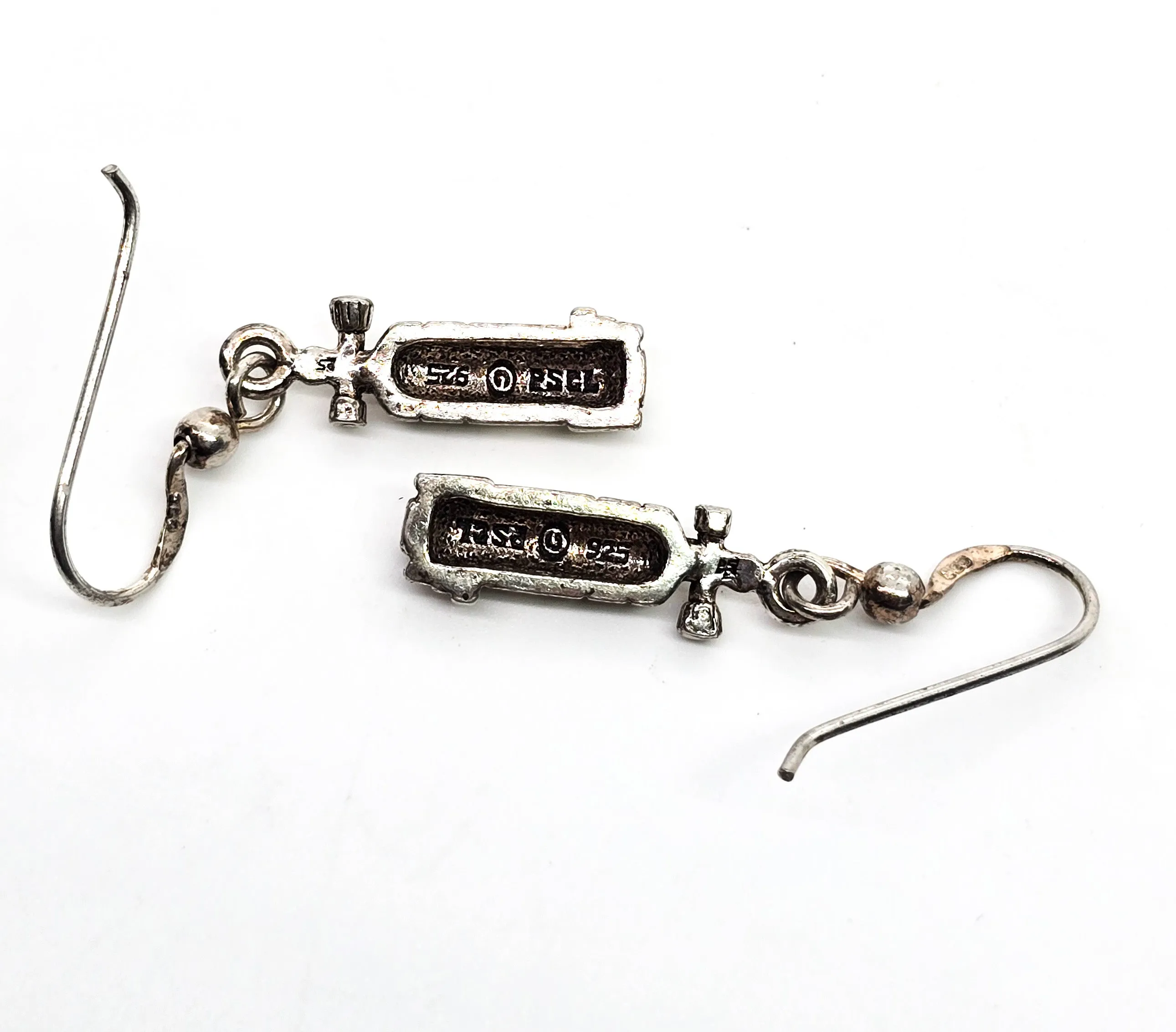 Peter Stone PSCL Large Dive Air Tank Sterling Silver drop Earrings TE966