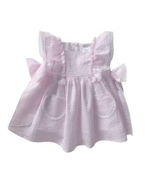 Pink and White Dress
