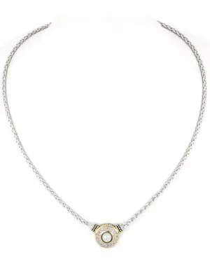 Pérola Collection - Pavé & White Seashell Pearl Necklace