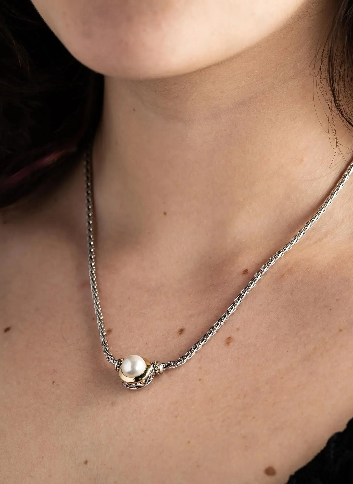 Pérola Collection - White Seashell Pearl Necklace