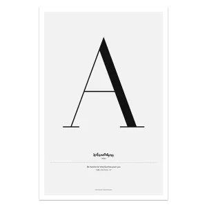 Quote Words Nordic Style Alphabet Wall Art