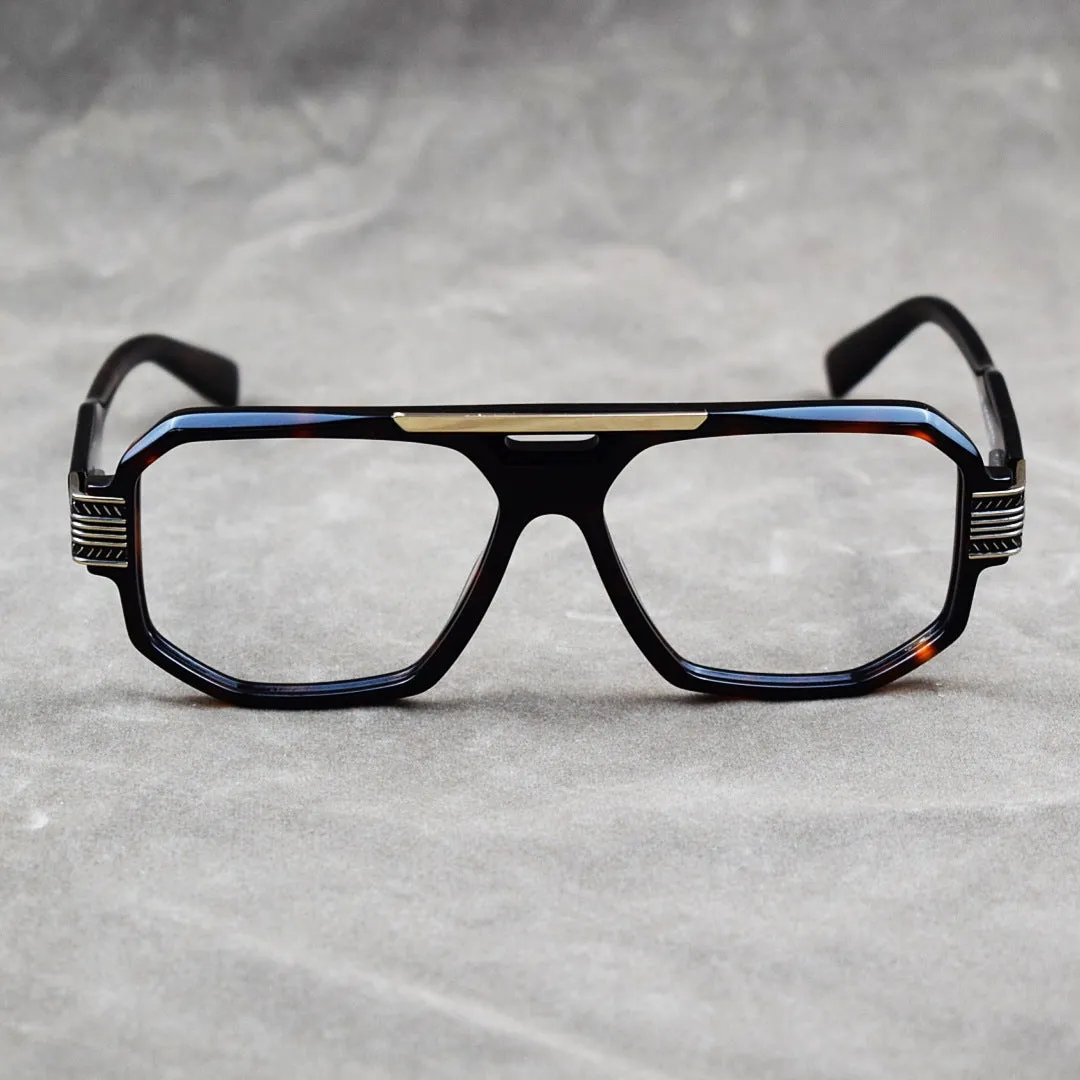 Raef Acetate Aviator Square Glasses Frames