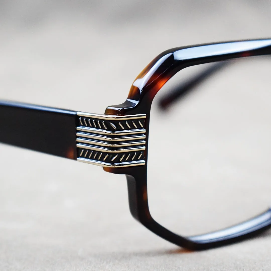Raef Acetate Aviator Square Glasses Frames