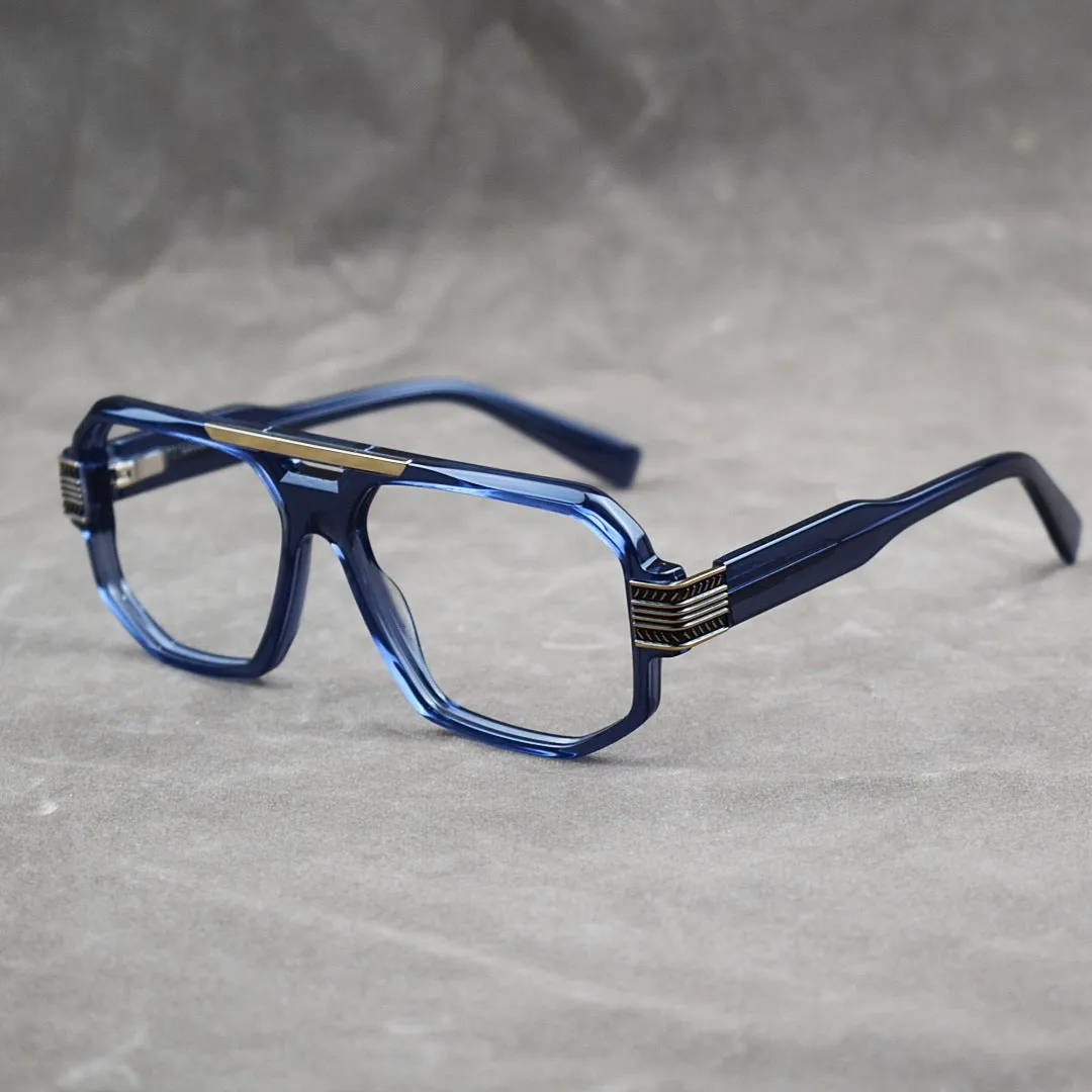 Raef Acetate Aviator Square Glasses Frames