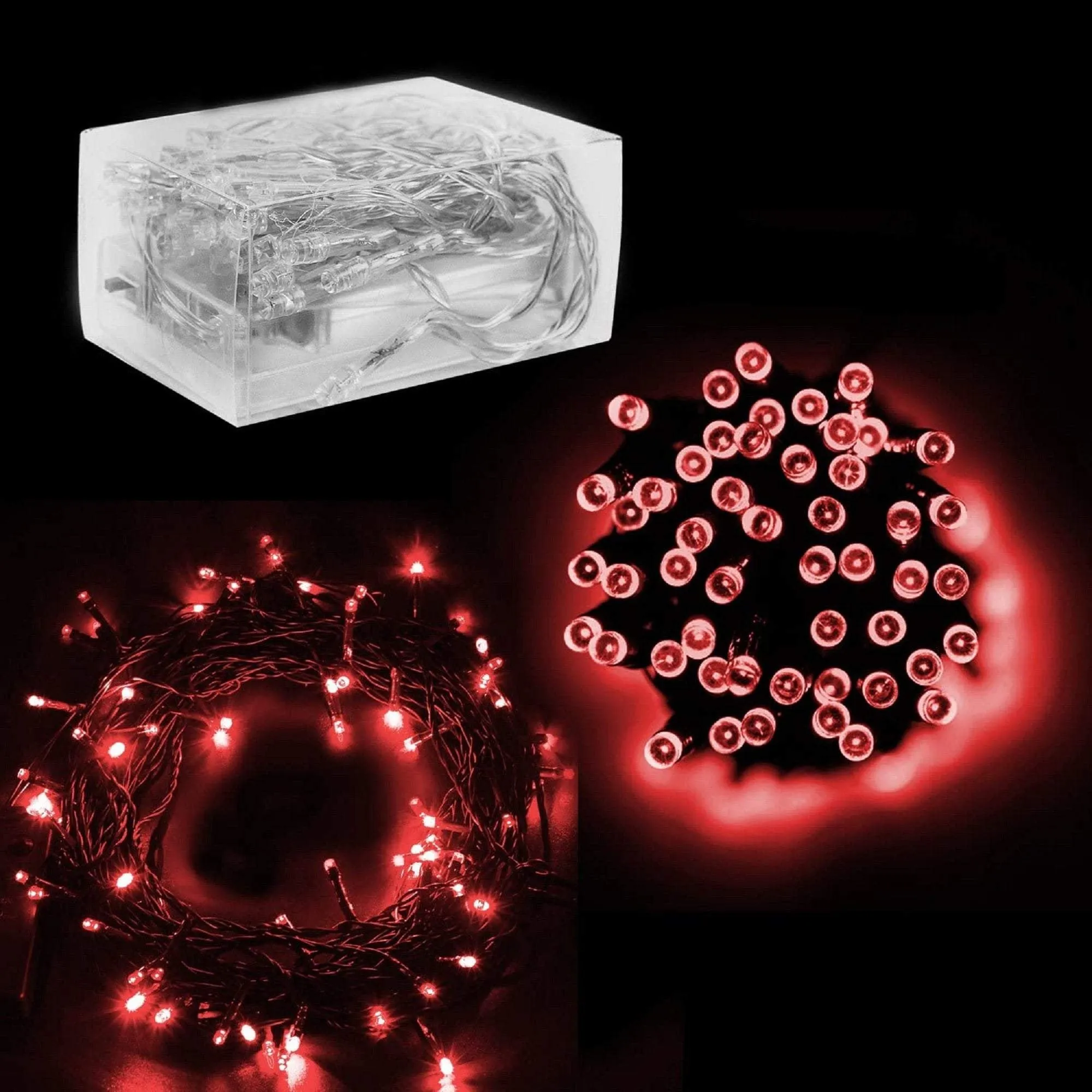 Red 30 mini led battery operated fairy lights  | indoor/outdoor lighting | diy lighting | discount plus free shipping on 3 or more sets