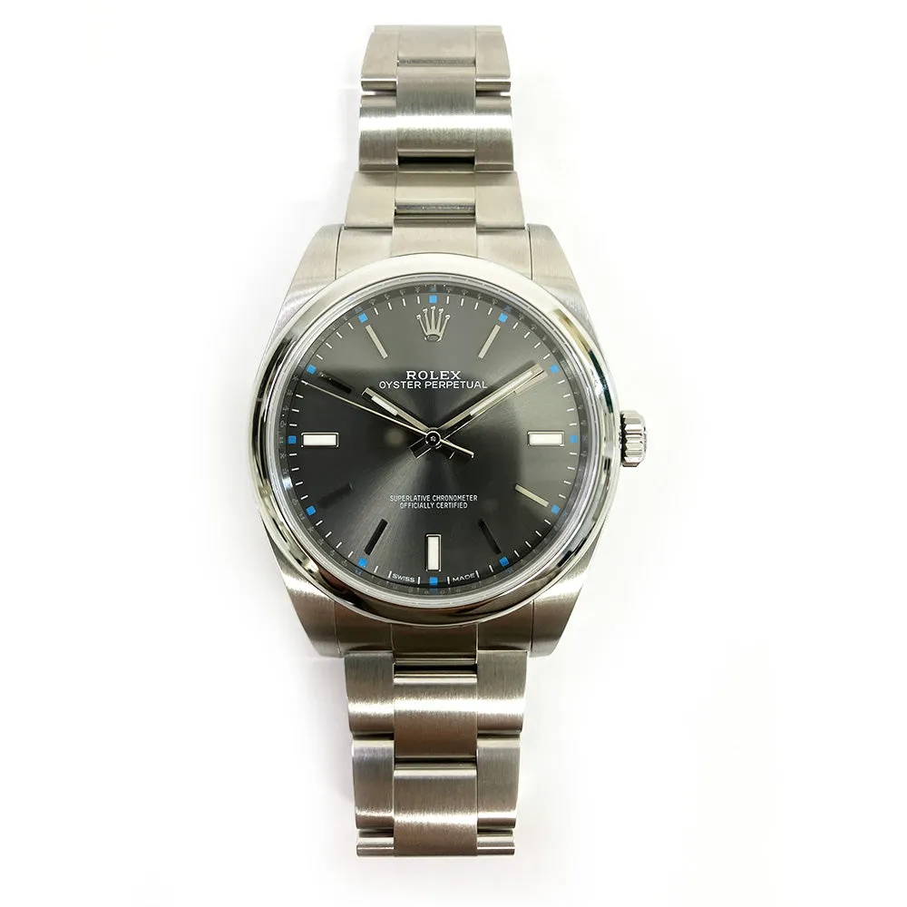 Rolex Oyster Perpetual 114300 Slate Dial Nov 2015