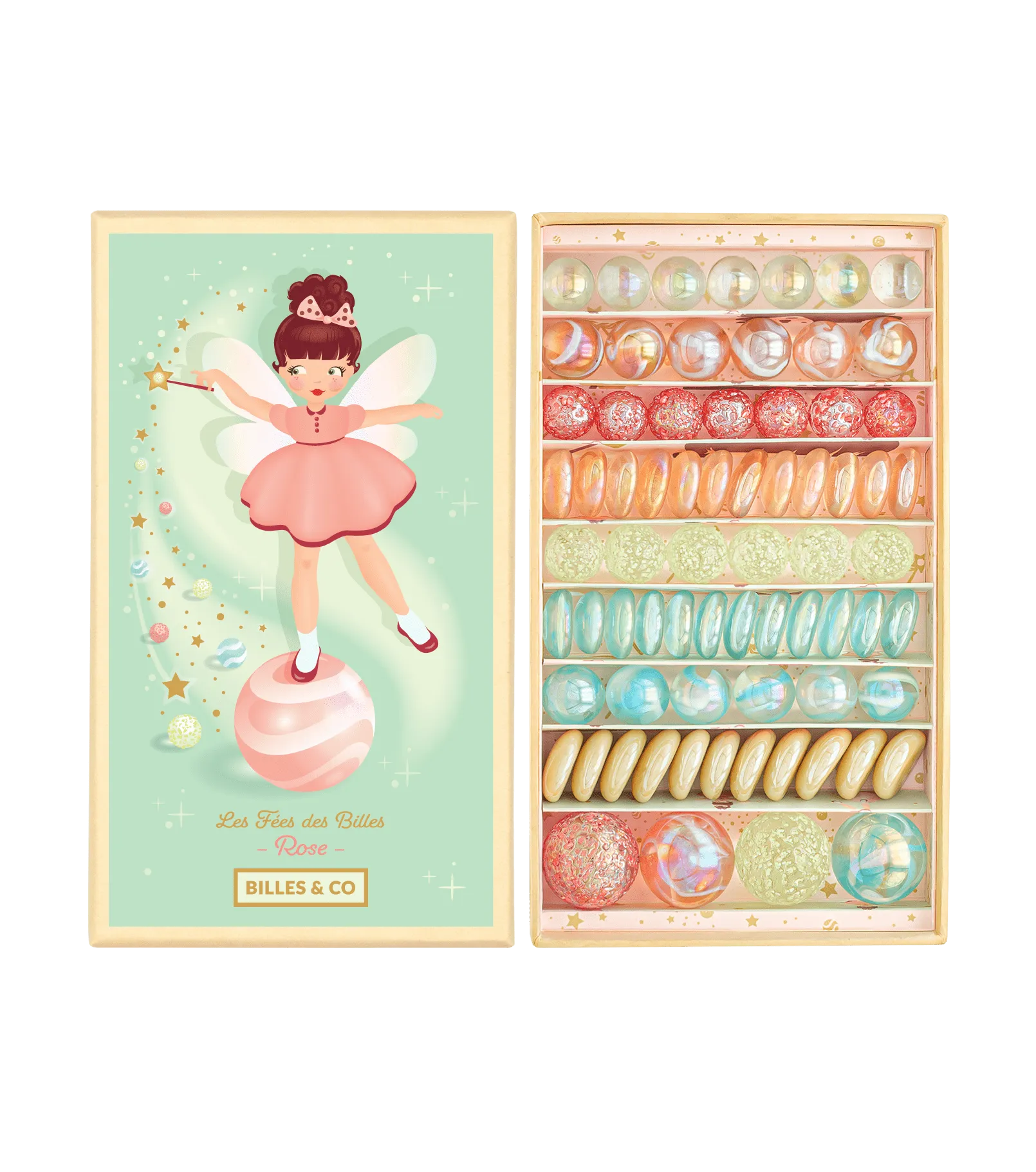 Rose Fairy Marbles Box - 71 Pack