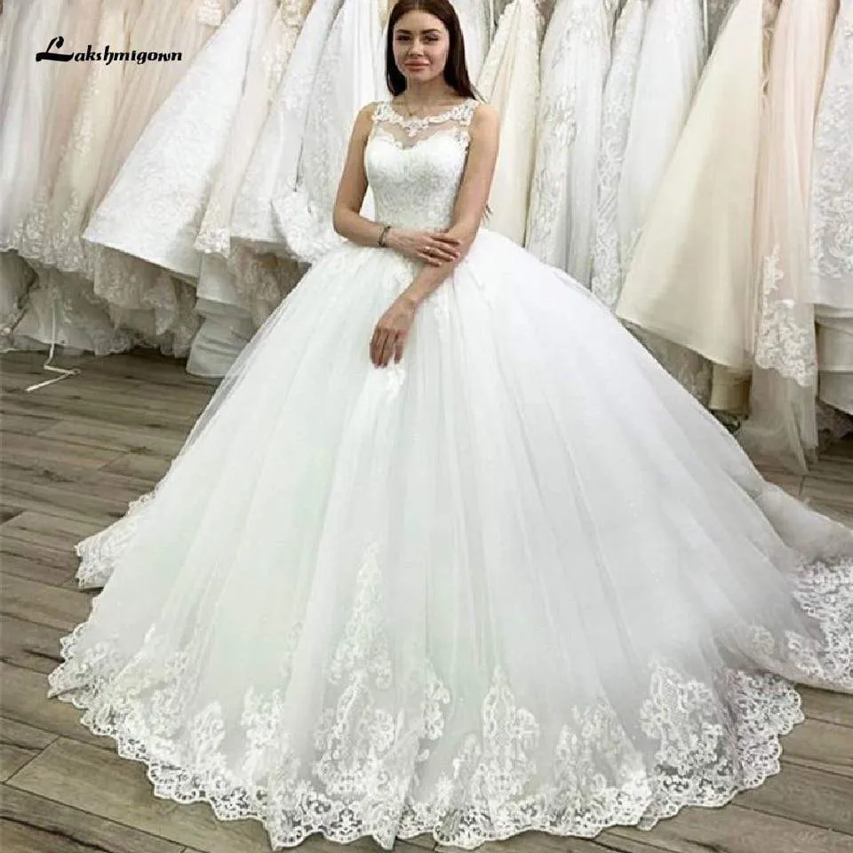 Roycebridal Dubai White Bridal Ball Gown Wedding Dress Floral Turkey