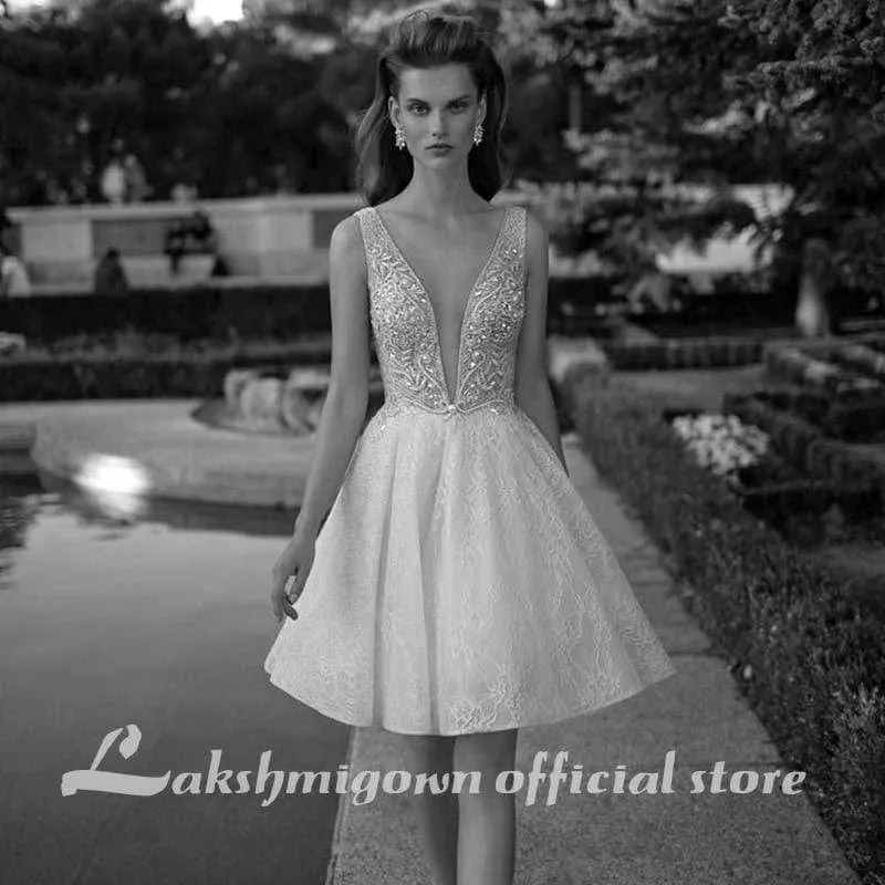 Roycebridal Pearls Wedding Dresses A-Line Pluning Neckline Lace