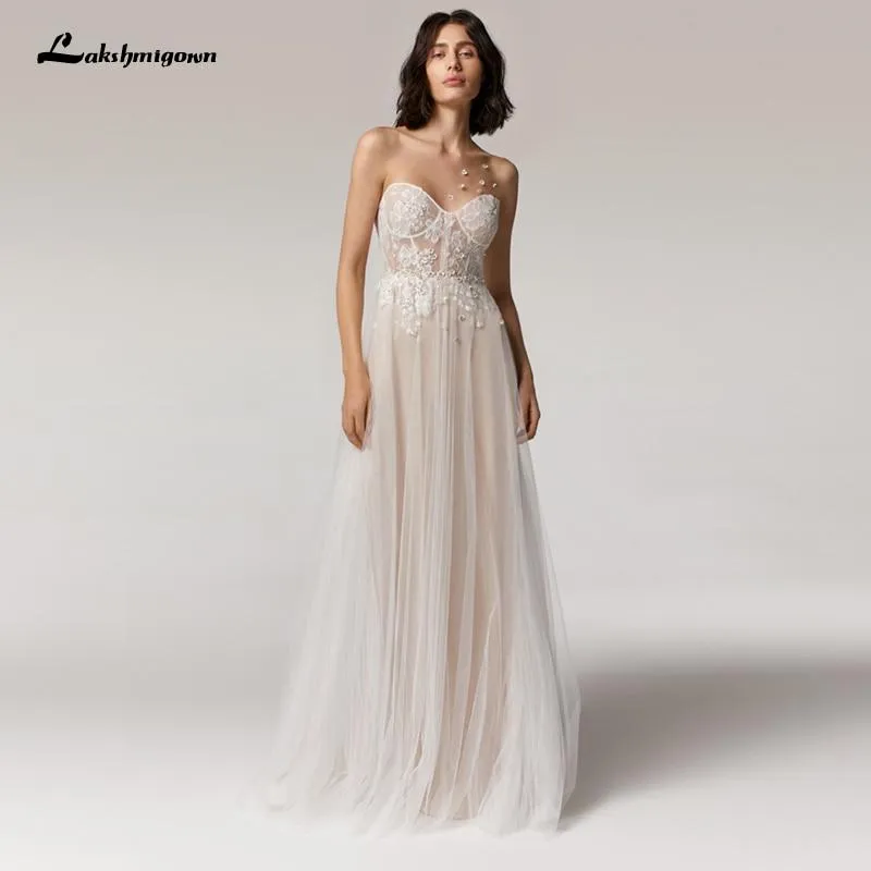 Roycebridal Princess Champagne Wedding Dress A Line New Designer