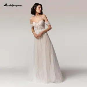 Roycebridal Princess Champagne Wedding Dress A Line New Designer