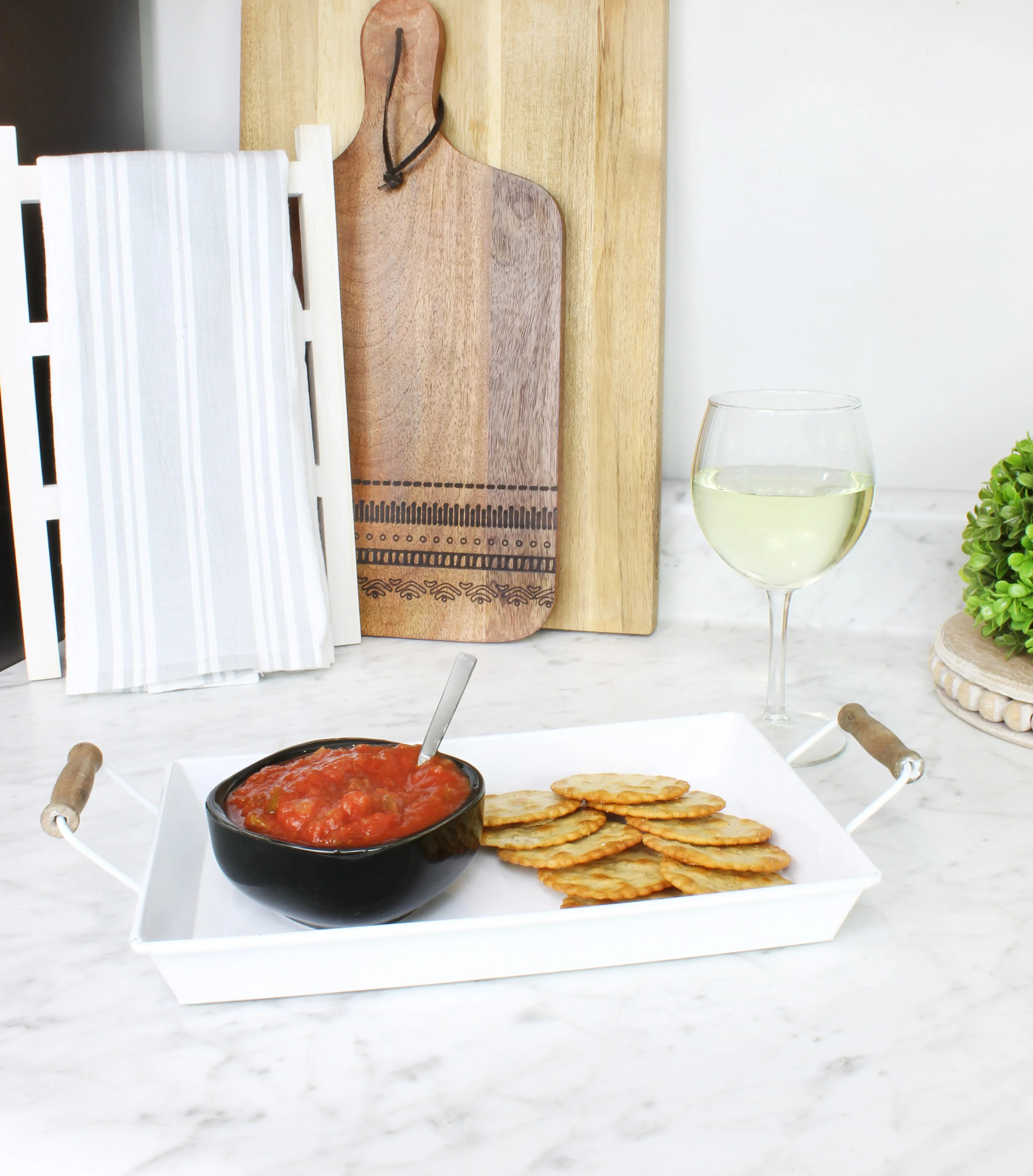 Rustic Metal Trays (Set of 2, Small & Medium)