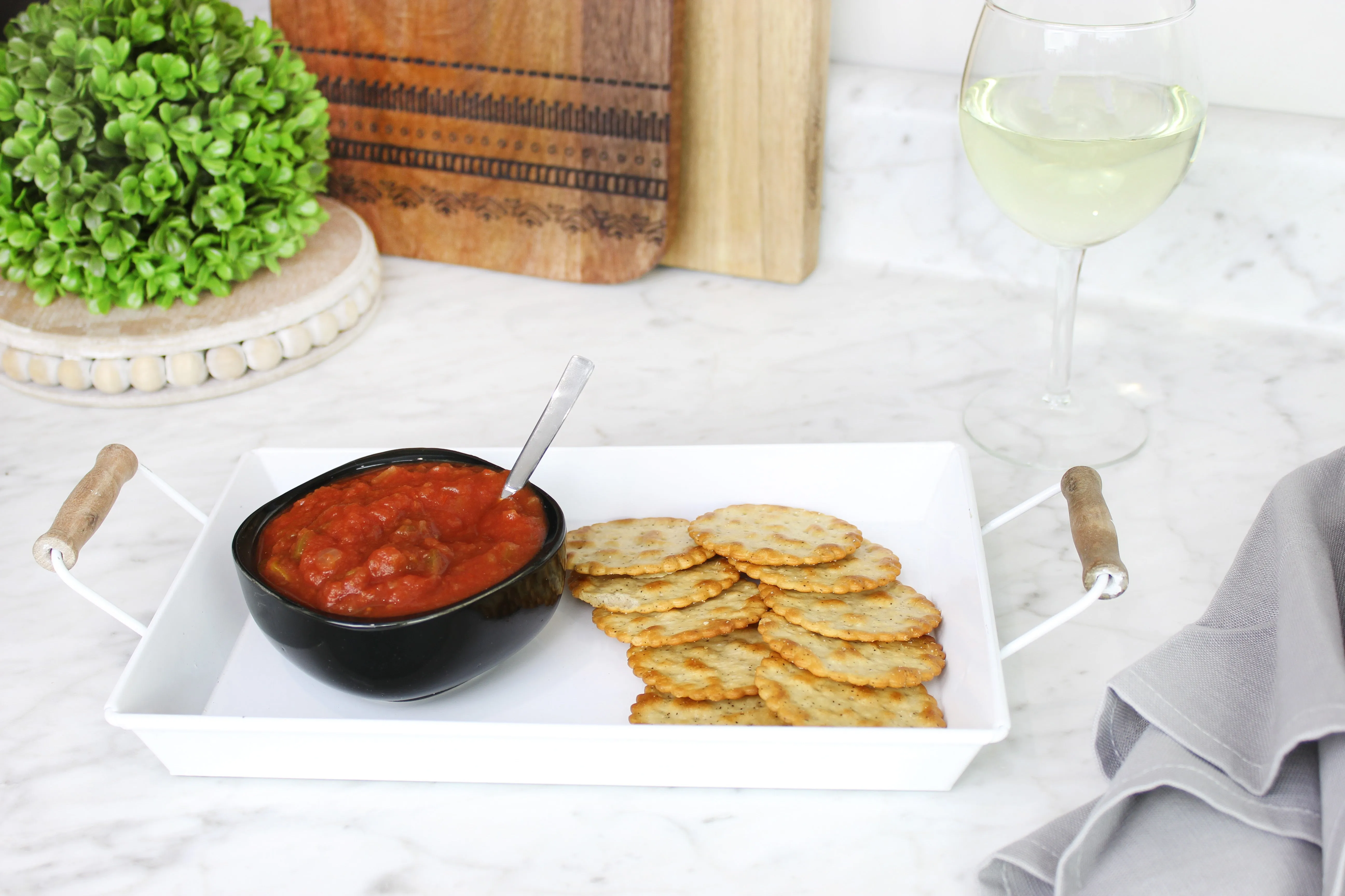 Rustic Metal Trays (Set of 2, Small & Medium)
