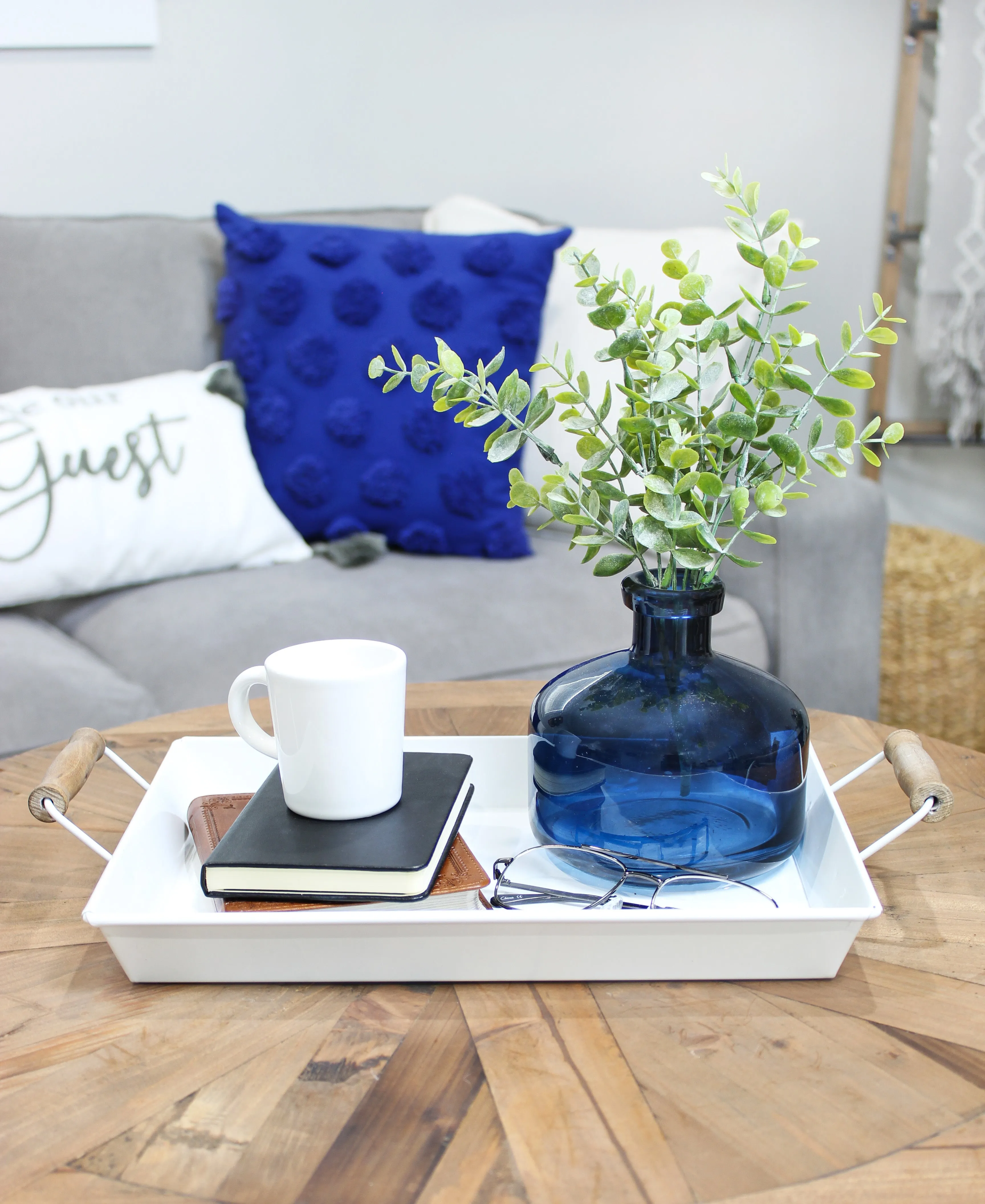 Rustic Metal Trays (Set of 2, Small & Medium)