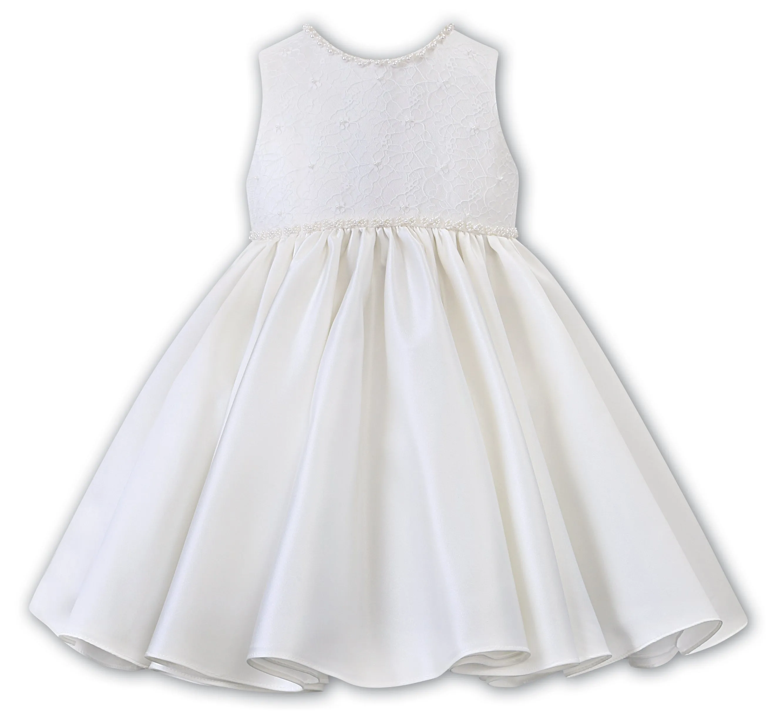 Sarah Louise Ivory & Satin Embellished Occasion Dress