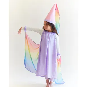 Sarah's Silks Fairy Dress - Lavender and Rainbow