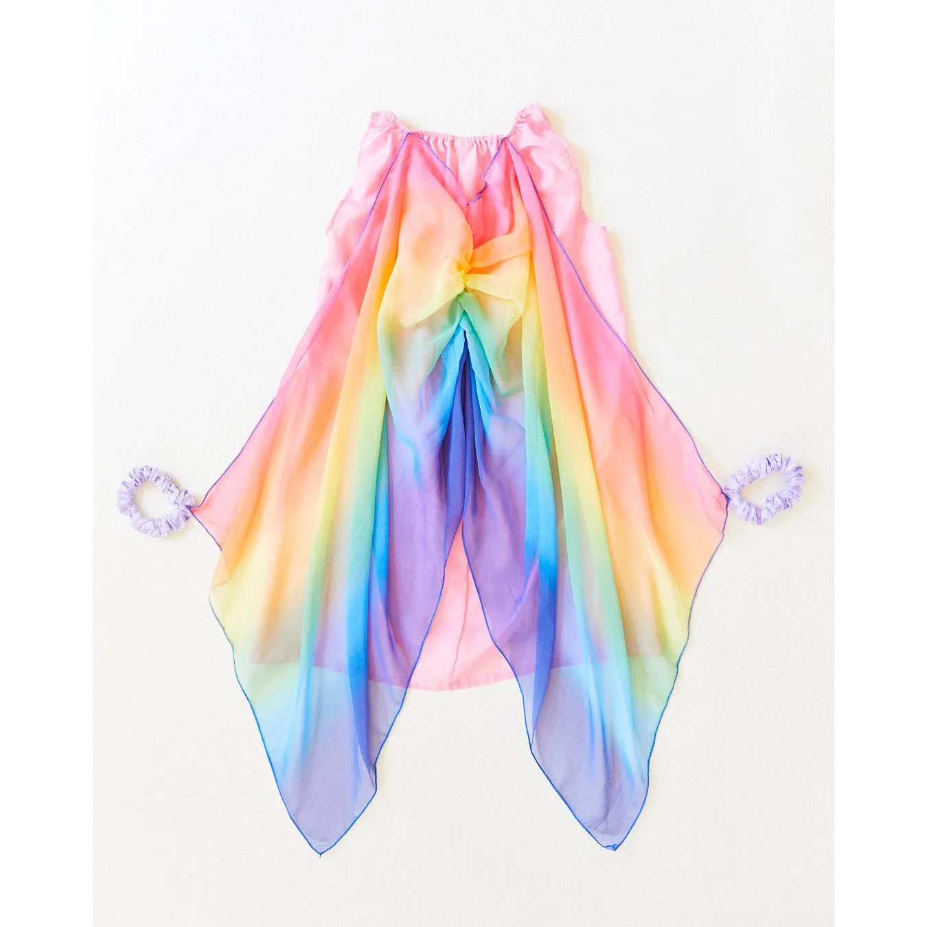 Sarah's Silks Fairy Dress - Pink and Rainbow
