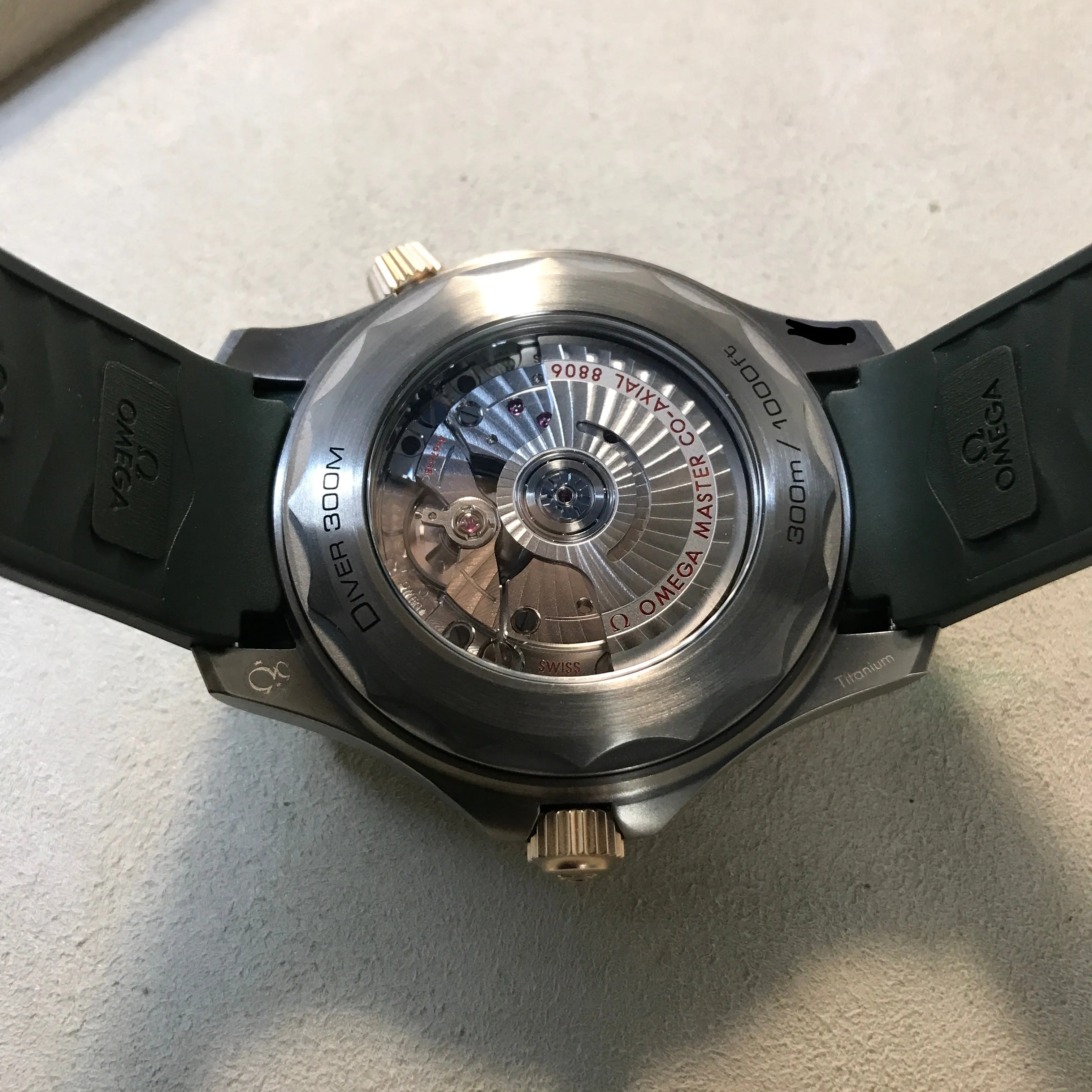 Seamaster Diver 300M Titanium ‑ Bronze Gold on Rubber Strap (210.92.42.20.10.001)