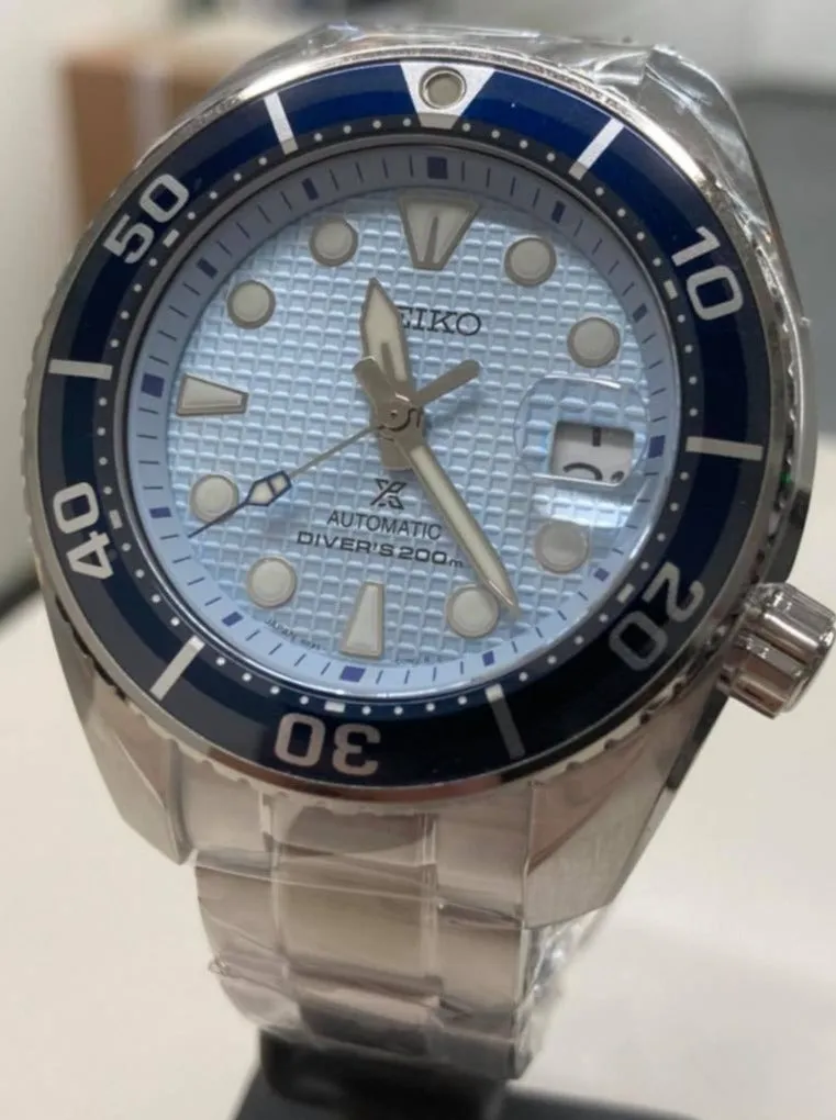 Seiko Prospex Automatic 200M Ice Diver Special Edition Icy Blue Sumo SPB179