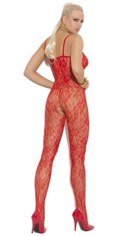 Sexy Fleek Rose Floral Lace Bodystocking