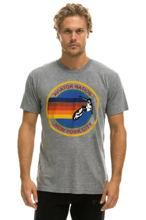 SIGNATURE NEW YORK CITY TEE - HEATHER GREY