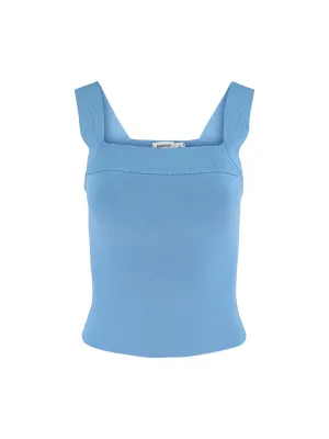 Simkhai Madine Tank Top in Blue Hydrangea