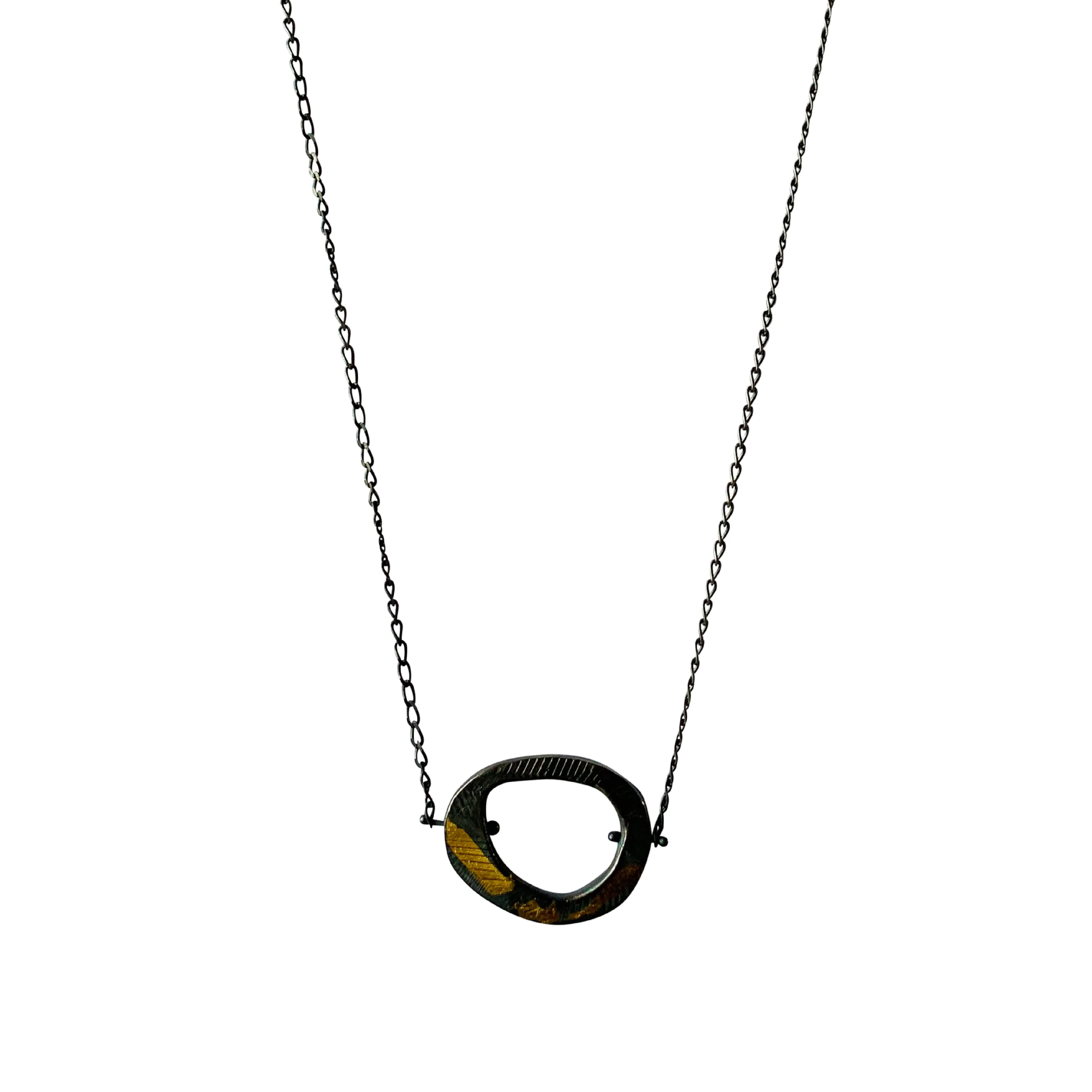Skipping Stones Simple Necklace in Keum Boo