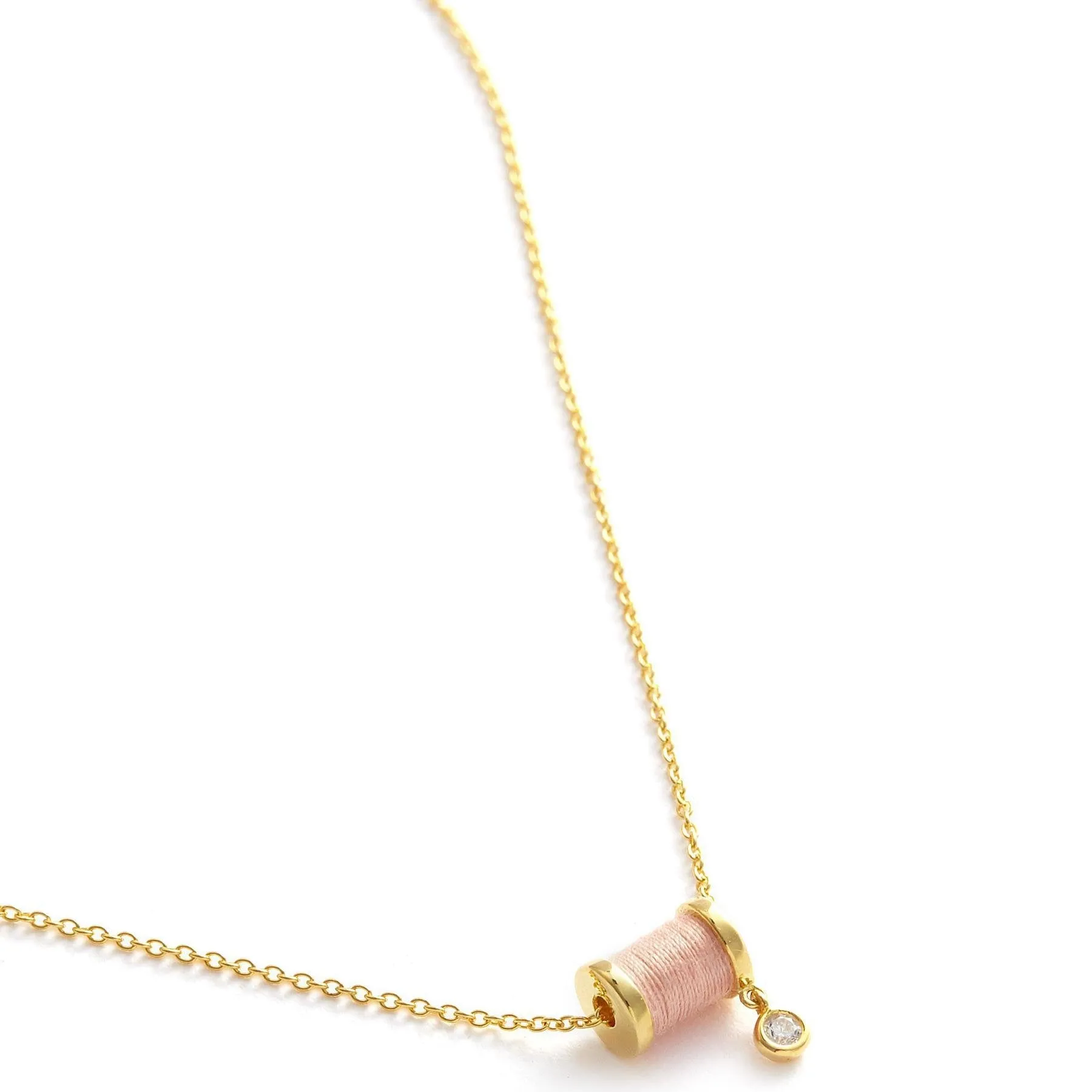 Sleeping Castle Aurora Thread Spindle Necklace
