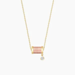 Sleeping Castle Aurora Thread Spindle Necklace