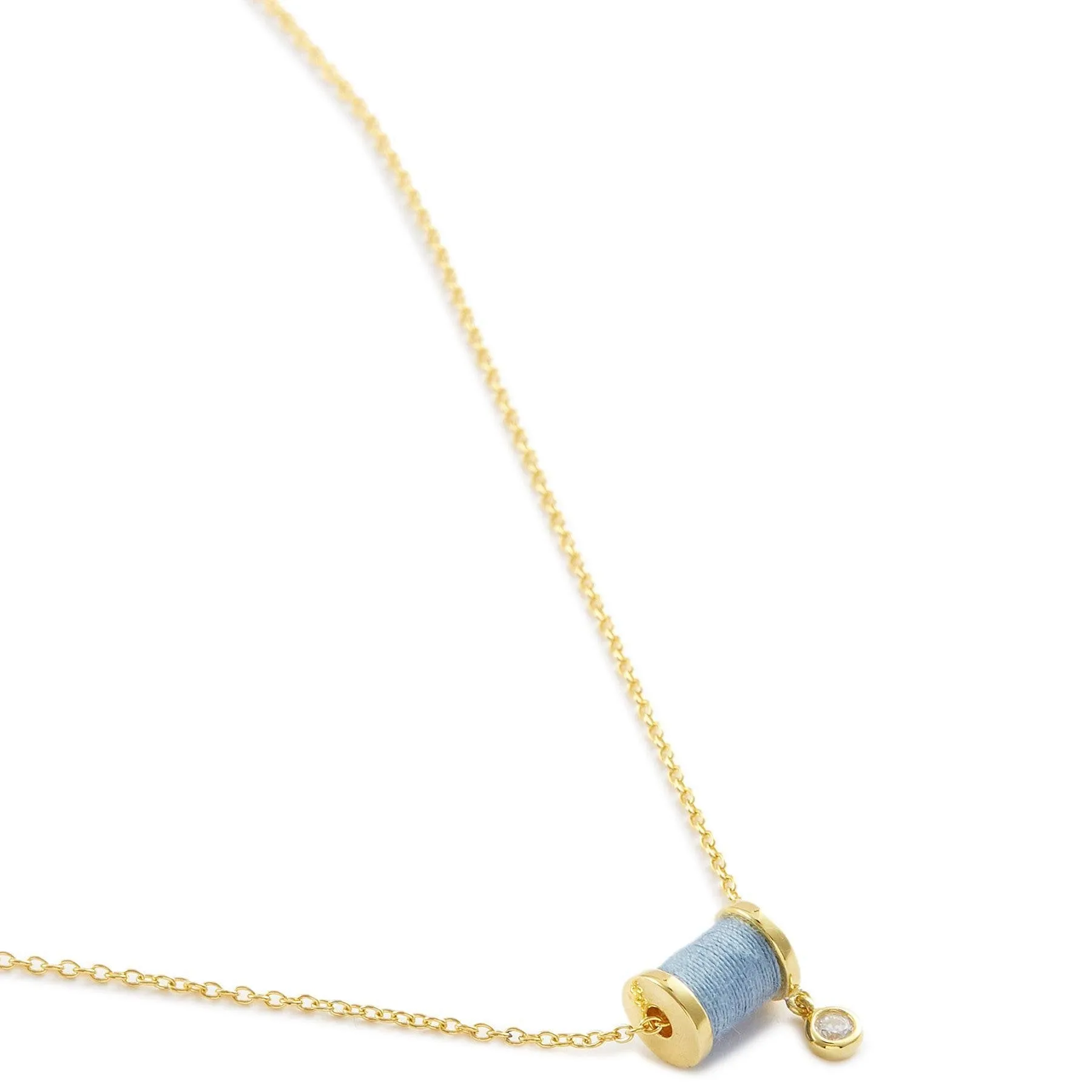 Sleeping Castle Aurora Thread Spindle Necklace