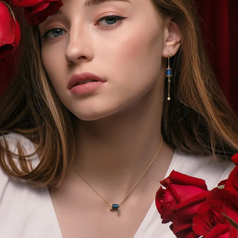 Sleeping Castle Aurora Thread Spindle Necklace