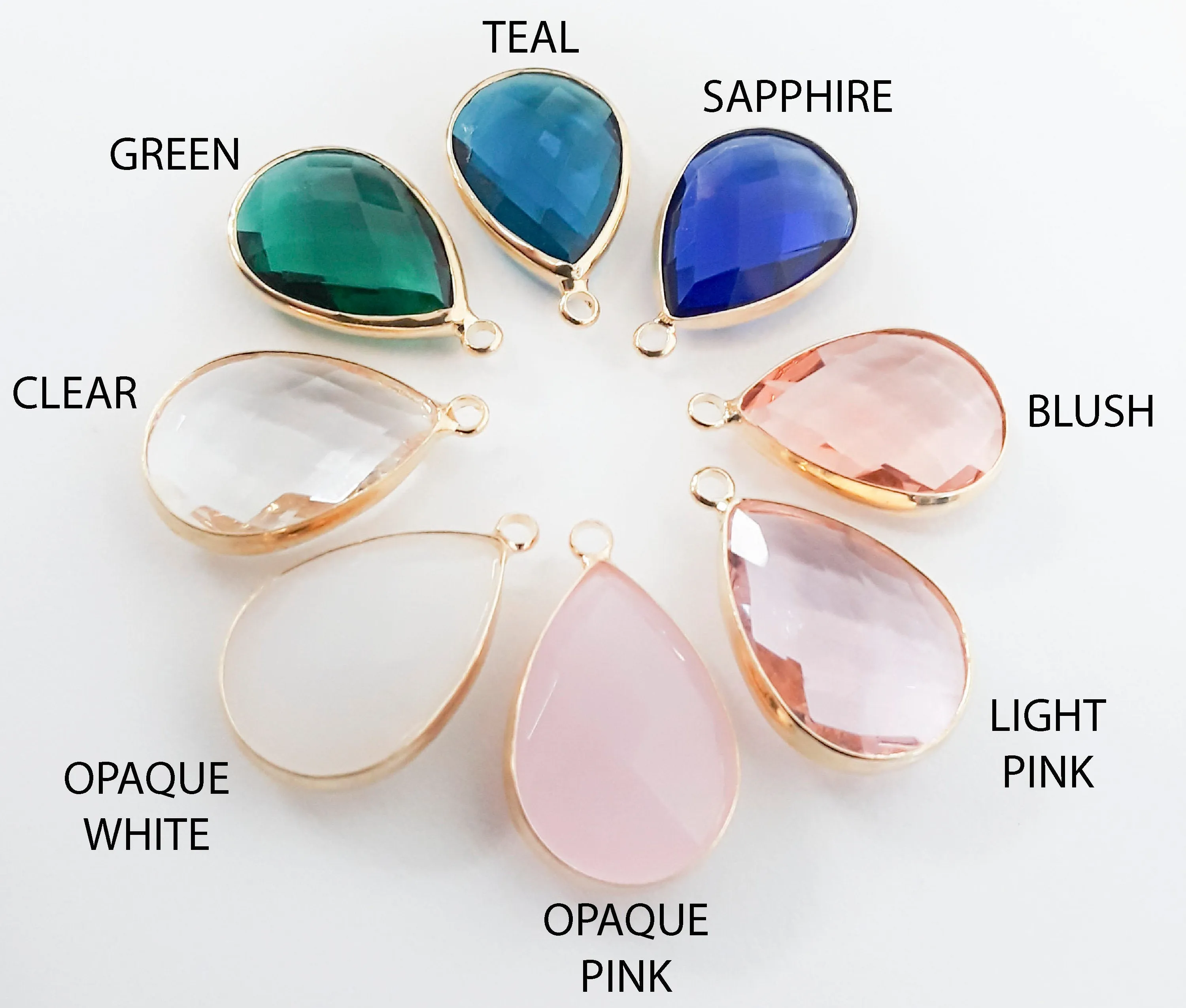 Sofia Teardrop Gem Earrings