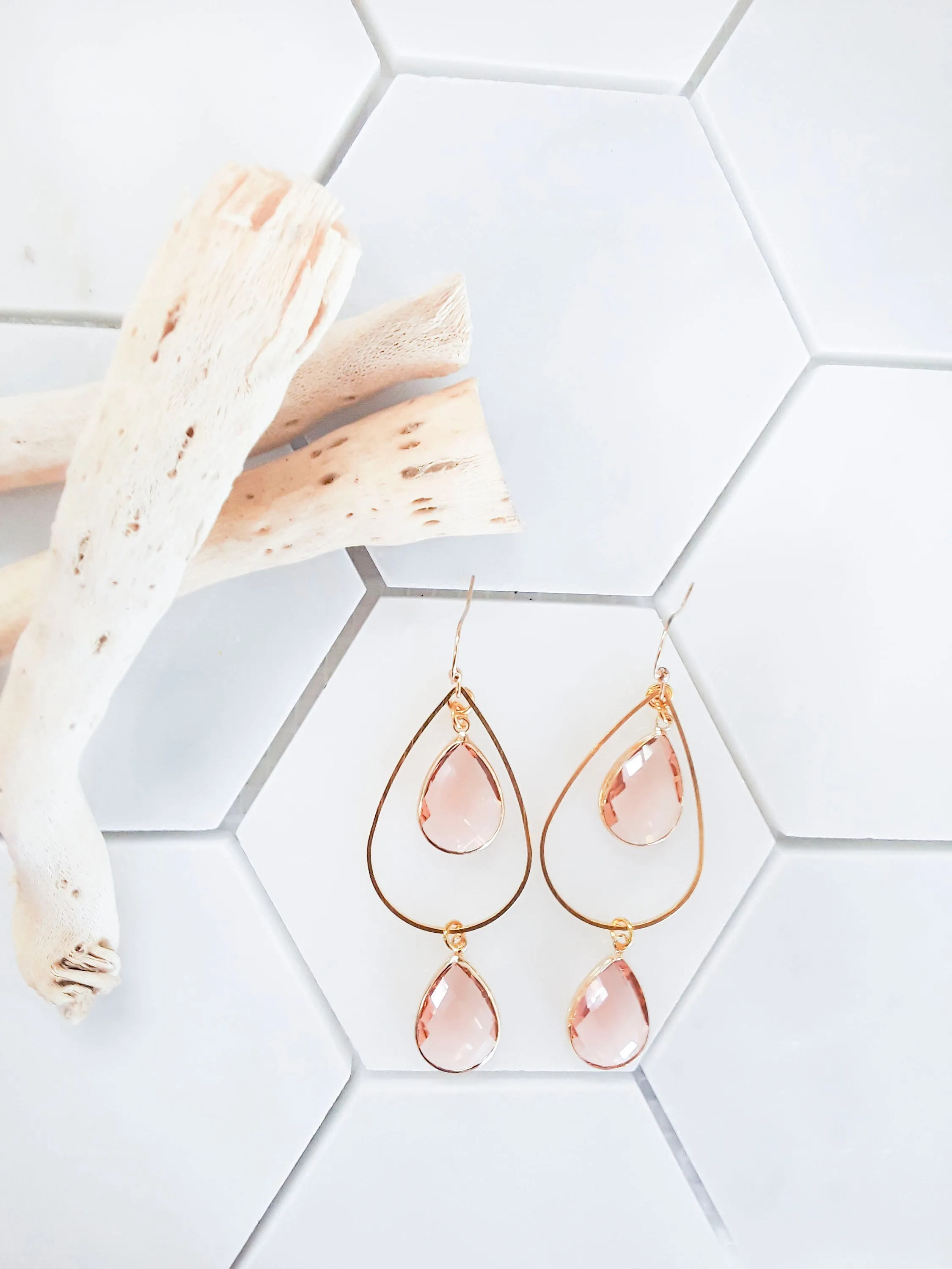 Sofia Teardrop Gem Earrings