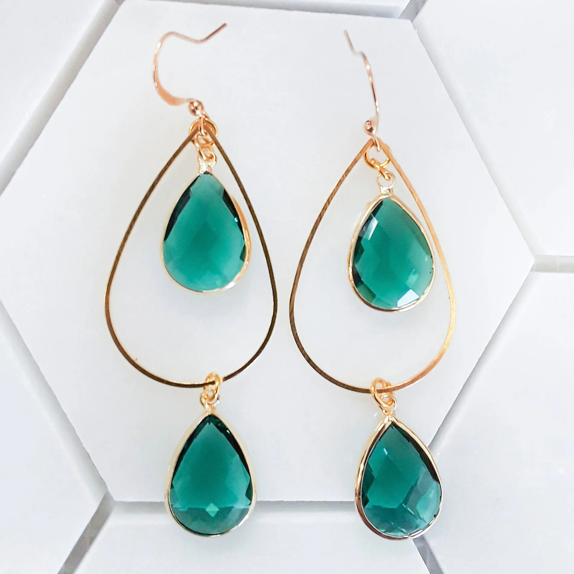 Sofia Teardrop Gem Earrings