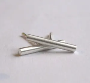 Sophisticated and Minimal Hand-Made Sterling Silver 1.6mm Round Bar Stud Earring - 0008