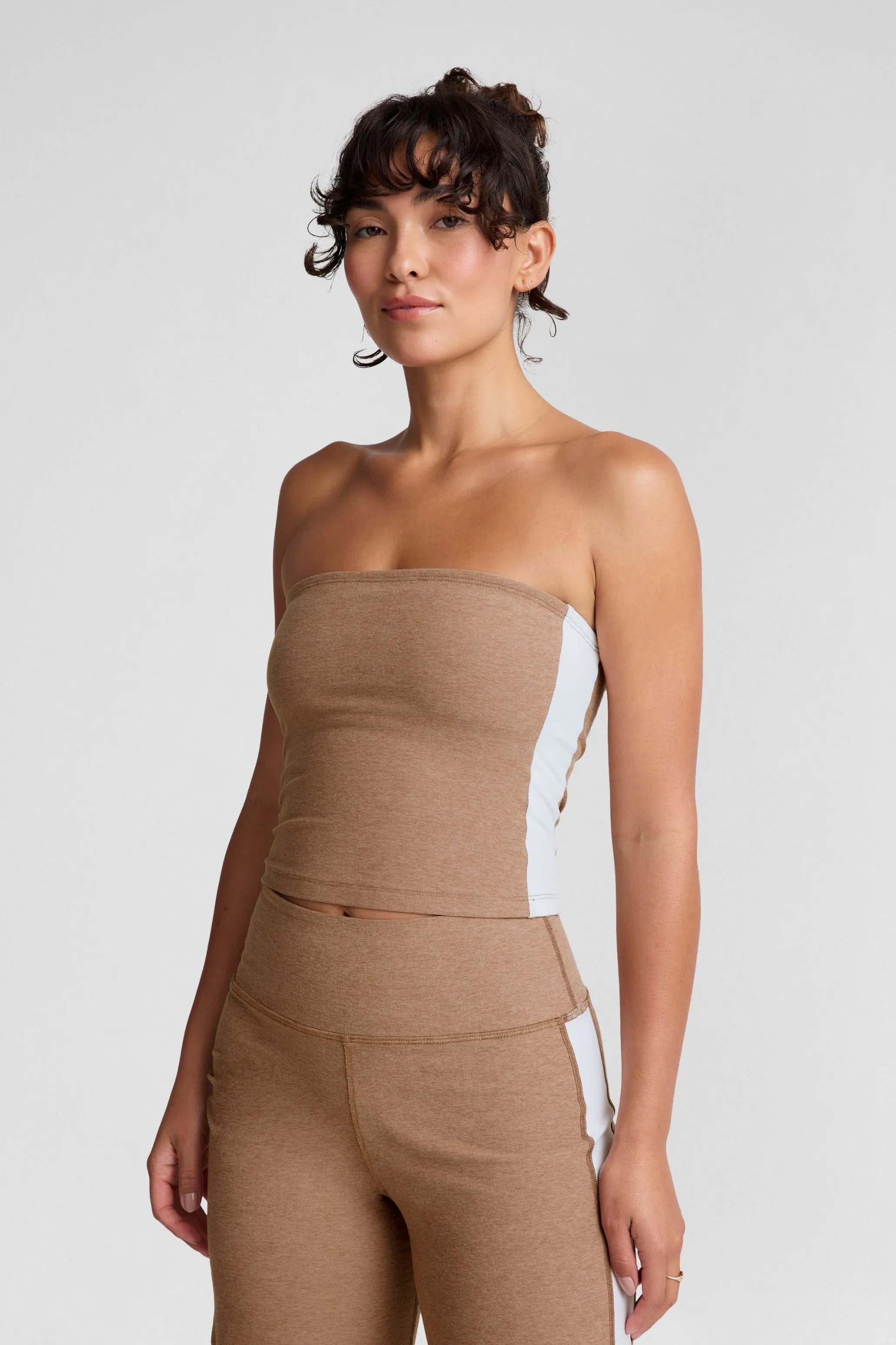 Spacedye Line Up Strapless Cropped Top
