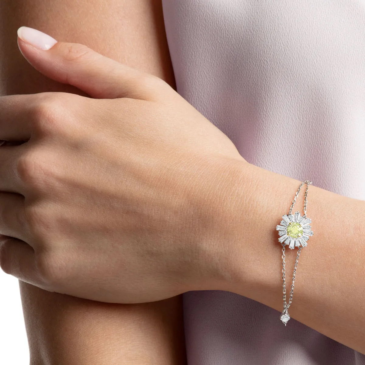 Sunshine Medium Yellow Rhodium Plating Bracelet