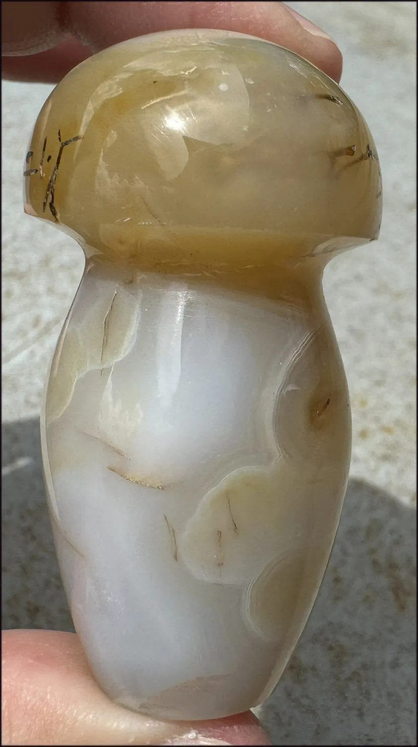 ~Super Cute~ Dendritic Agate FAIRY TOADSTOOL / MUSHROOM