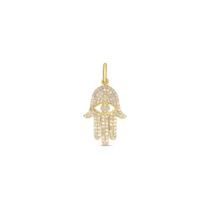 Tara Mikolay Pave Diamond Hamsa Charm
