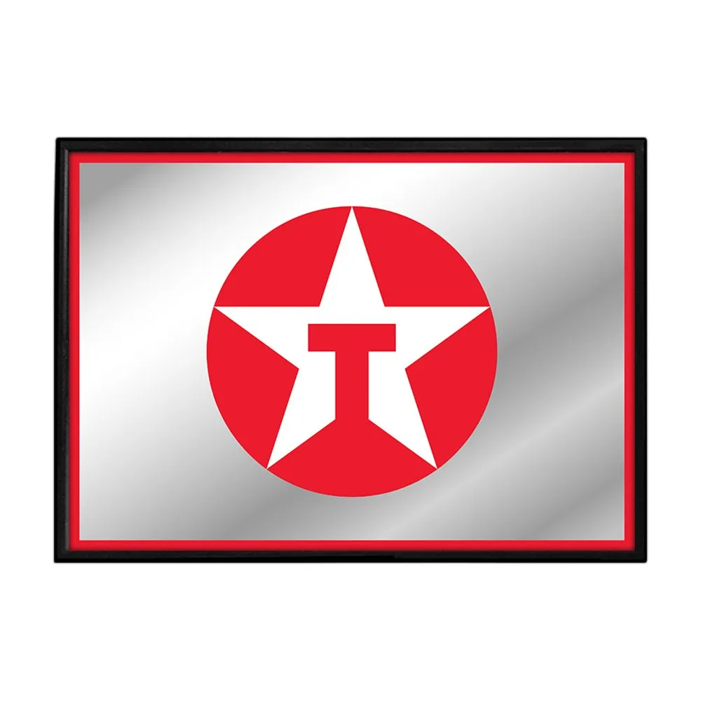 Texaco: Framed Mirrored Wall Sign