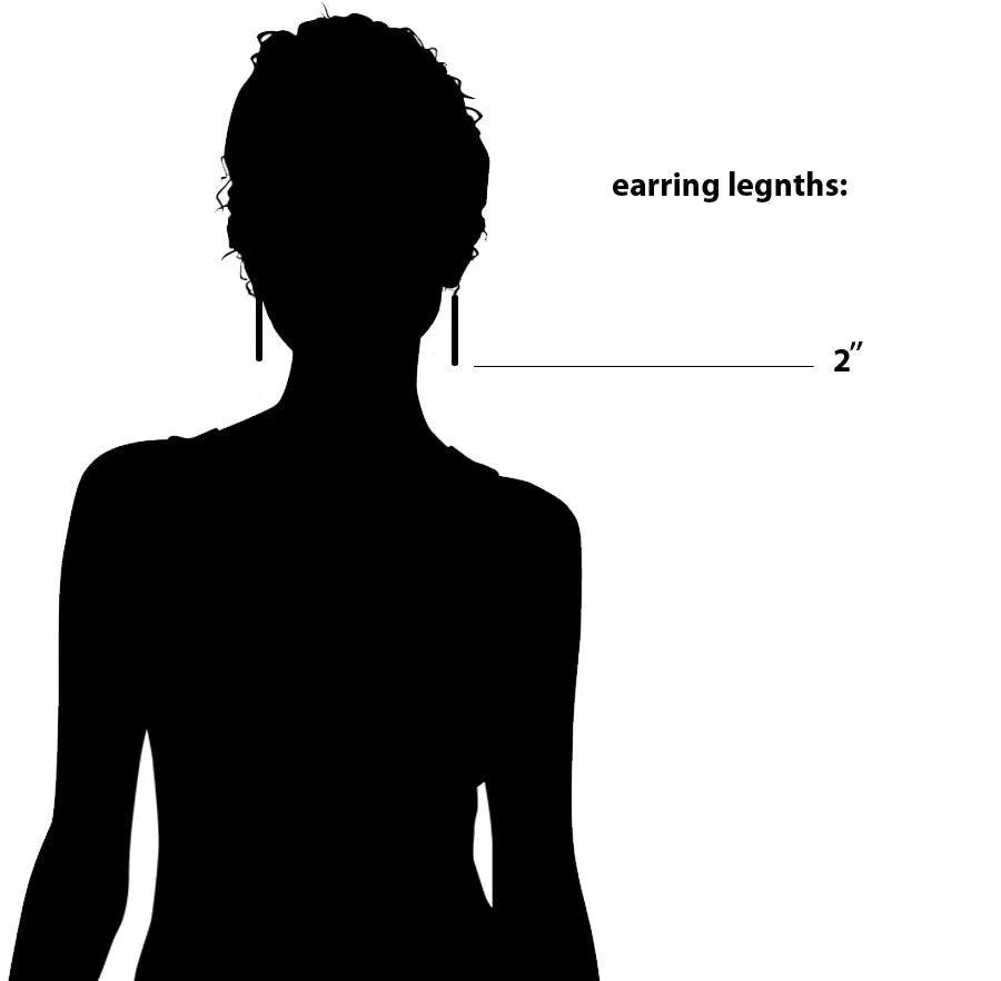 The Custom Gold Bar Earrings