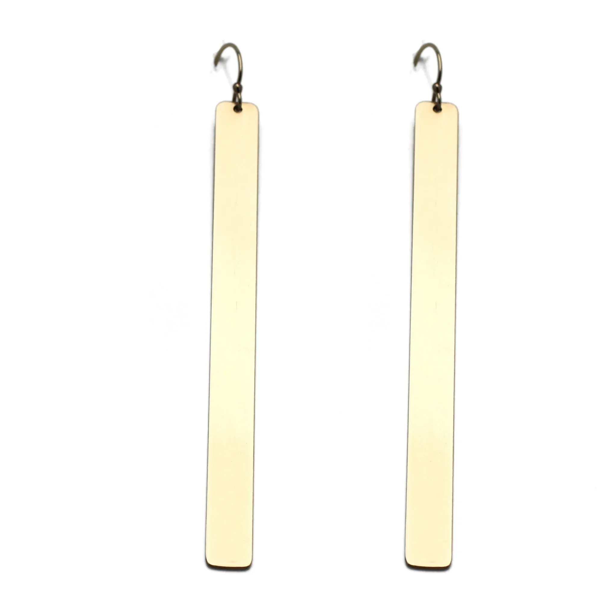The Custom Gold Bar Earrings