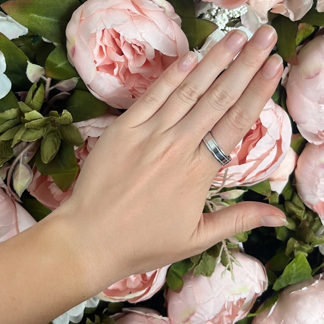 Tiffany & Co Tiffany Together Platinum Milgrain 6mm Wide Band Ring - Size T (9 1/2)