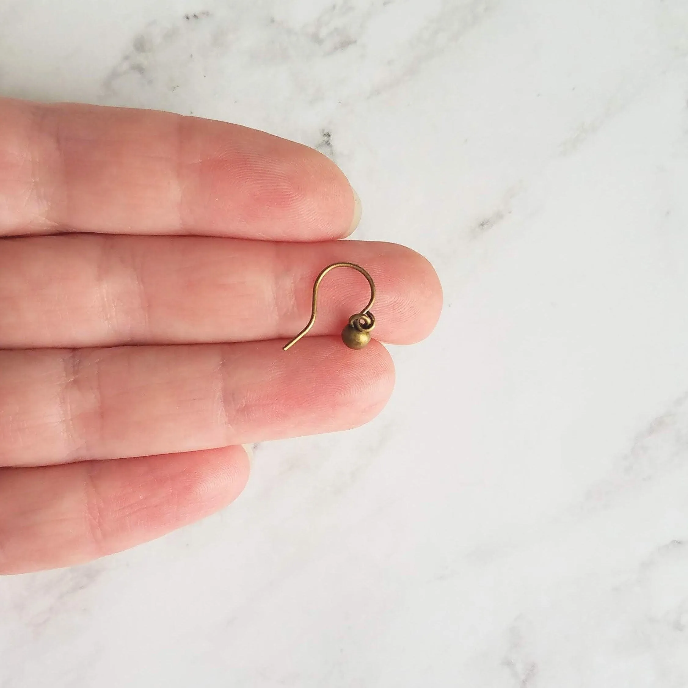Tiny Ball Earrings, bronze earring, antique brass earring, brass ball earring, little ball earring, ball dangle, bronze ball earring, orb