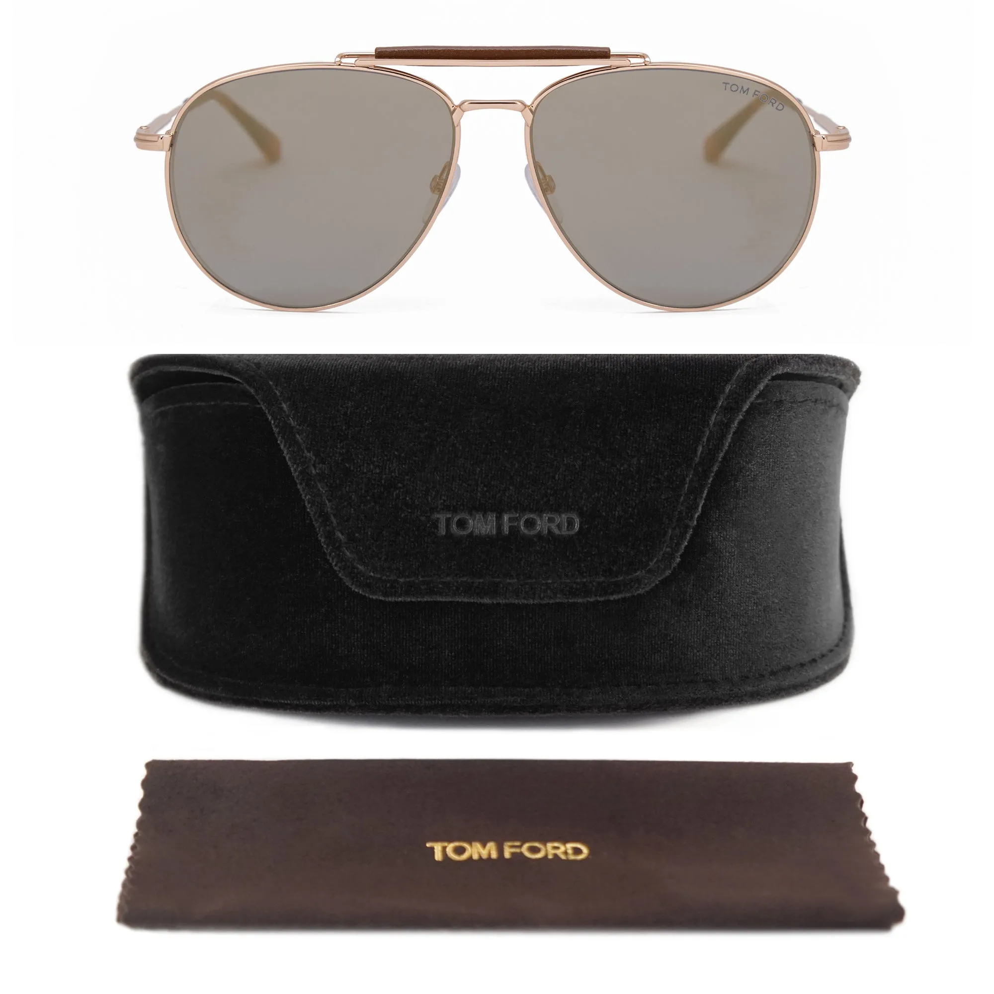 Tom Ford Aviator Sunglasses FT0536 28C 60
