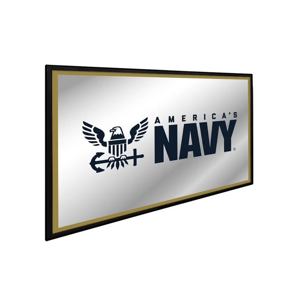 US Navy: Framed Mirrored Wall Sign