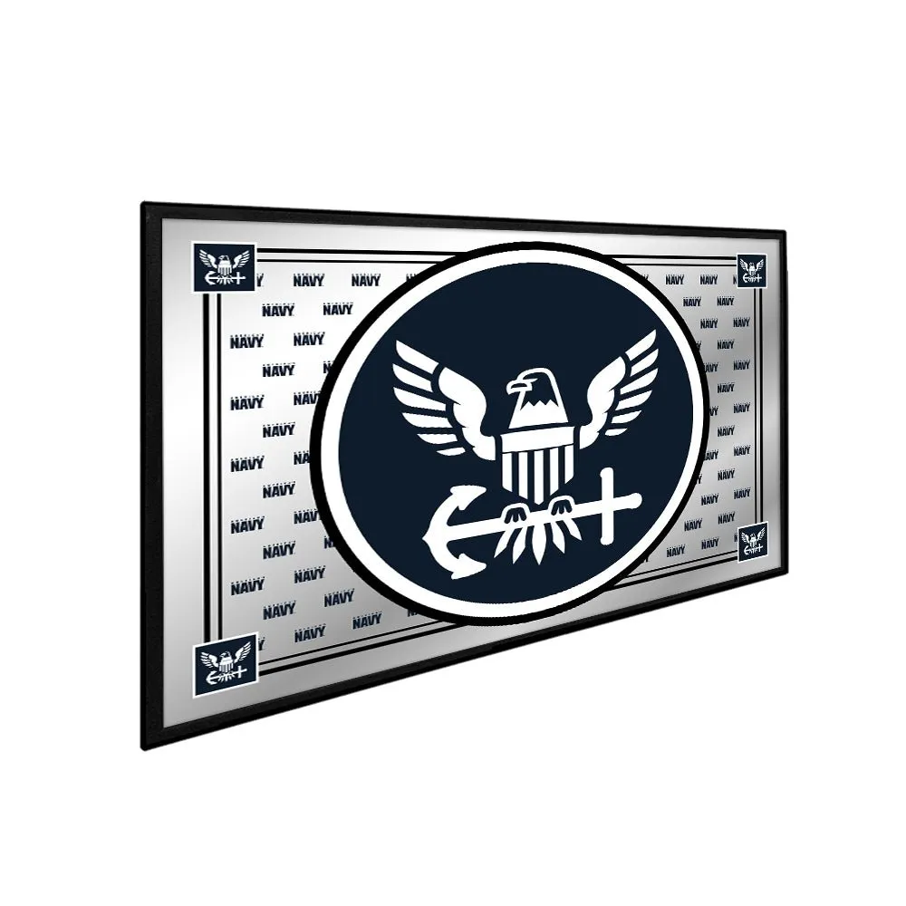 US Navy: Pride Design - Framed Mirrored Wall Sign